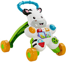 Carica l'immagine nel visualizzatore di Gallery, Fisher-Price - Zebra Primi Passi Spingibile, Giocattolo Elettronico Educativo con Musica e Suoni, per Camminare, per Bambini di 6+ Mesi, HBB66, Imballaggio Sostenibile
