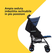 Carica l&#39;immagine nel visualizzatore di Gallery, Safety 1St Rainbow Passeggino Leggero e Reclinabile, Pieghevole Chiusura ad Ombrello, Passeggino da Viaggio Maneggevole e Compatto, Blue Chic