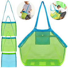 Carica l&#39;immagine nel visualizzatore di Gallery, FineGood Borsa Sacchetto Rete Grande Portatile Porta Giochi Palle Spiaggia,...