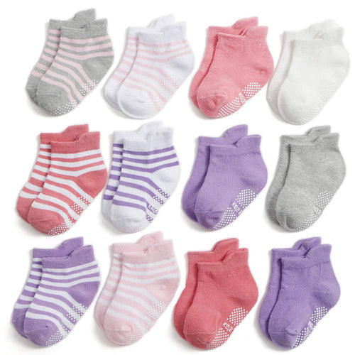 Yafane 12 Paia Calzini Bambini Cotone Neonati Ragazzi Antiscivolo (Bambina,... - Ilgrandebazar