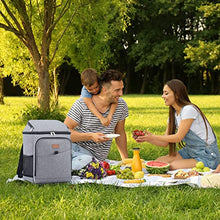 Carica l&#39;immagine nel visualizzatore di Gallery, Lifewit Borse Frigo Pranzo da 26L 34 Lattine, Borsa Termica Grande per Picnic a Prova di Perdite Portatile Morbida Cooler Box per Alimenti per Umo Donna per Outdoor/Picnic/Spiaggia/Campeggio, Grigio