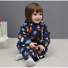 Carica l'immagine nel visualizzatore di Gallery, Bambino Tute da neve con Guanti e Scarpe Inverno Pagliaccetto con Cappuccio Caldo Set di Abbigliamento 3-6 Mesi