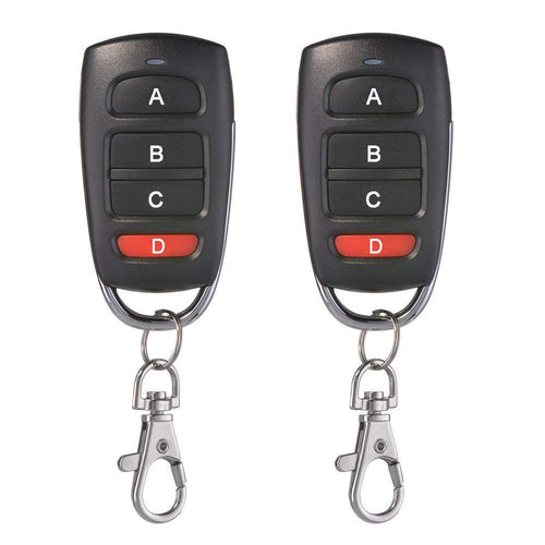 2 pz Universale Garage Cancello Automatico Clonazione Chiave Fob Abcd - Ilgrandebazar