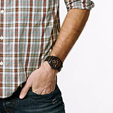 Carica l&#39;immagine nel visualizzatore di Gallery, Fossil Orologio Cronografo Quarzo Uomo con Cinturino in Pelle FS4656 - Ilgrandebazar