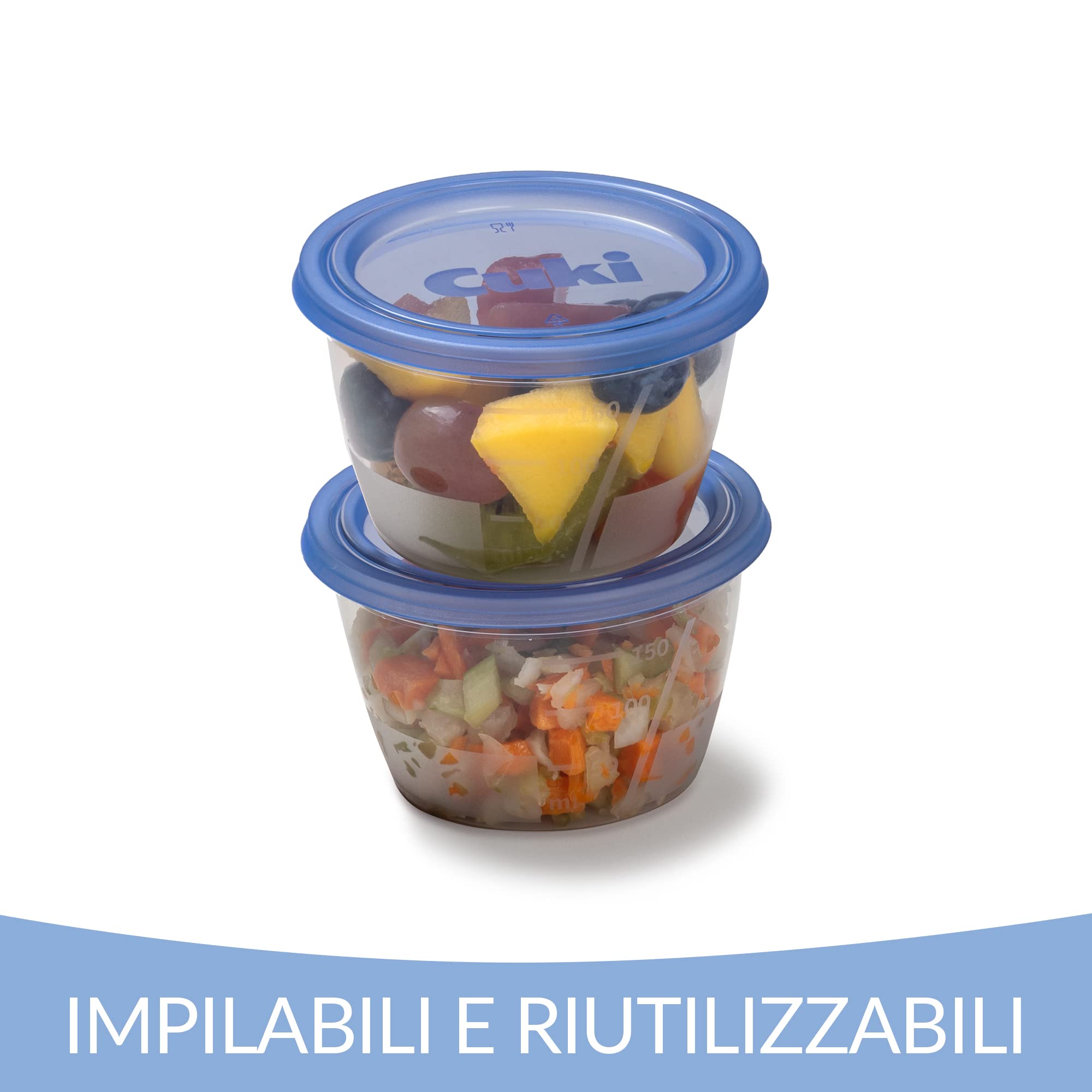Barattoli Di Vetro Impilabili Con Coperchio In Bambù – 3 O 4 Livelli, Contenitori Ermetici Per Cucina E Dispensa, 19-25 Cm - 2