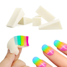 Carica l&#39;immagine nel visualizzatore di Gallery, Circa 40 spugne triangolari per trucco, cosmetici, nail art, white - Ilgrandebazar