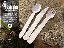 Carica l&#39;immagine nel visualizzatore di Gallery, BAMBOODLERS Forchette Monouso in Legno | 100% Naturale, Ecologico,... - Ilgrandebazar