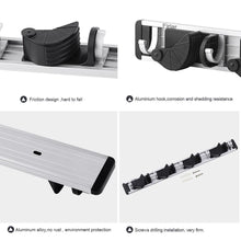 Carica l&#39;immagine nel visualizzatore di Gallery, Scopa e spazzolone da parete in lega alluminio con Organizer porta Garage Da... - Ilgrandebazar