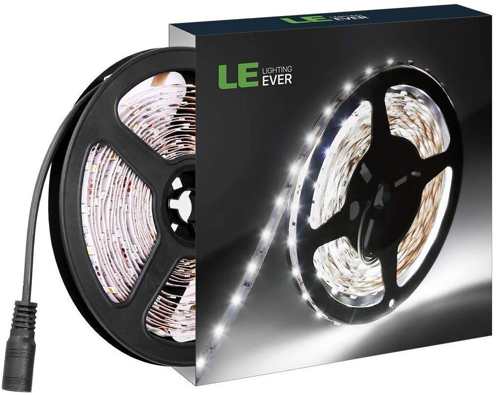 LE Striscia LED 5m 300 SMD 2835 5M, Bianco Diurno Un Pezzo - Ilgrandebazar