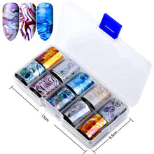 Carica l&#39;immagine nel visualizzatore di Gallery, 30 colori Nail Foil Transfer Stickers, Kalolary Adesivi Unghie Colore 1 - Ilgrandebazar