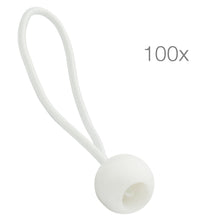 Carica l&#39;immagine nel visualizzatore di Gallery, ECENCE 100x Gommini di tensionamento gommini tensionamento, Bianco - Ilgrandebazar
