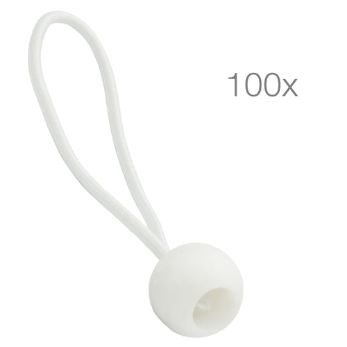ECENCE 100x Gommini di tensionamento gommini tensionamento, Bianco - Ilgrandebazar