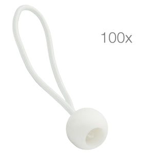 ECENCE 100x Gommini di tensionamento gommini tensionamento, Bianco - Ilgrandebazar