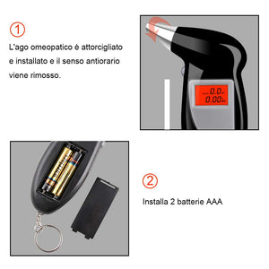 Faburo Etilometro Portatile Digitale, Professionale Alcool Test con Schermo... - Ilgrandebazar