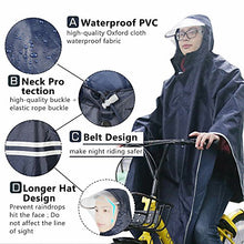 Carica l&#39;immagine nel visualizzatore di Gallery, sorliva Mantella Impermeabile, Poncho Impermeabile,Giacche Impermeabile nero - Ilgrandebazar