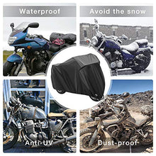 Carica l&#39;immagine nel visualizzatore di Gallery, Telo Coprimoto Impermeabile Per Esterno 210D Panno Oxford Nero - Ilgrandebazar
