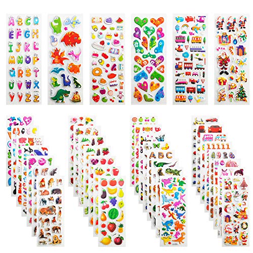 Leenou Adesivi per Bambini, 900+ 3D Stickers Puffy per... - Ilgrandebazar