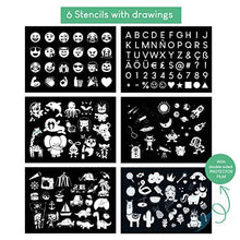 Carica l&#39;immagine nel visualizzatore di Gallery, BONNYCO Tablet Magico A3 e A5, 6 Stencil e 2 Penne Spia Magic Giochi... - Ilgrandebazar