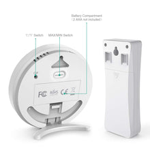 Carica l&#39;immagine nel visualizzatore di Gallery, ORIA Termometro Interno Digitale, Wireless 1 Sensori Wireless, Bianco A