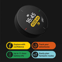 Carica l'immagine nel visualizzatore di Gallery, BEELINE Velo 2 Ciclocomputer GPS - Mappa di Navigazione Wireless Globale I Resistente alle Intemperie I Carica USB I Navigatore Bici con Supporto I Utilizzabile con Guanti