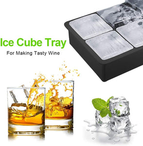 solawill Stampo Ghiaccio, Stampi per Ghiaccio in Silicone 45 mm Palla di Ghiaccio 50mm Stampo Cubetti Ghiaccio Senza BPA Vaschetta Ghiaccio per Birra Whisky Cocktail Drink Candy Budino Latte Succo