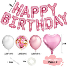 Carica l&#39;immagine nel visualizzatore di Gallery, MMTX Decorazioni Feste di Compleanno, 51 Confezioni Per Con Striscioni A-rosa - Ilgrandebazar