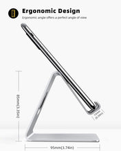 Carica l&#39;immagine nel visualizzatore di Gallery, Lamicall Supporto Telefono, Dock Telefono : Universale Supporto Dock per Phone XS XS Max XR X 8 7 6 6S Plus 5 5S 4 4S, Huawei, Samsung S9 S8 S7 S6 S5 S4 S3, Scrivania, Altri Smartphone - Argento