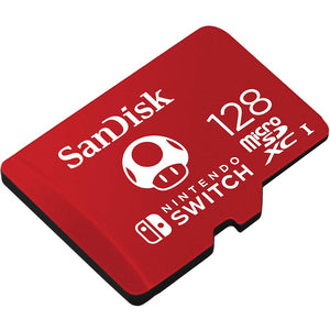 SanDisk MicroSDXC UHS-I Scheda per Nintendo Switch 128 128 GB, Rosso (Red)