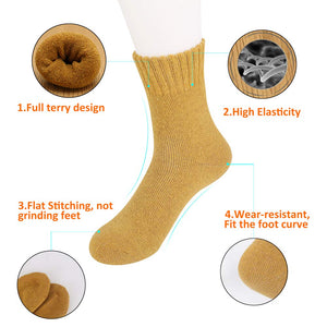 MOSOTECH Calze Donna Invernali Termiche, 5 Paia Calzini Vintage di...