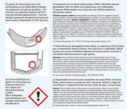 MIELE Profumatore per Asciugabiancheria 12 ml, 1 pezzo Aqua