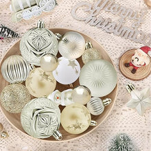 Carica l'immagine nel visualizzatore di Gallery, NINGESHOP Palline di Natale 70pz Decorazioni Albero di Natale,Palline per Albero di Natale addobbi Natalizi in Argento e Bianca,Palline Albero di Natale,Regalo Natale Decorazioni Natalizie per la Casa