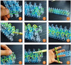 FutureHom 6800 Elastici DIY Loom Nastri Box Fai da Te Braccialetti... - Ilgrandebazar
