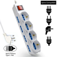 Carica l&#39;immagine nel visualizzatore di Gallery, Ewent EW3929 Multipresa, Bianco, 1.5 mt mt, Bianco - Ilgrandebazar