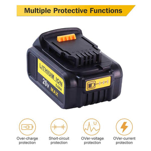 Powayup DCB184 20V 5.0Ah Batteria Sostituzione per DeWalt 18V MAX