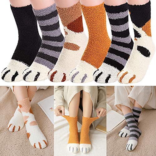 Calze Gatto Collant Donna 6 paia di artigli da gatto invernali Calzini da... - Ilgrandebazar