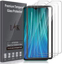 Carica l&#39;immagine nel visualizzatore di Gallery, LK Pellicola Protettiva per Xiaomi Redmi Note 8 PRO Vetro Temperato,[3-Pezzi] [9H Durezza] Protezione Schermo Screen Protector [Strumento per Una Facile Installazione] [Alta Trasparente]