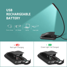 Carica l&#39;immagine nel visualizzatore di Gallery, Lampada da Lettura, OMERIL Clip Ricaricabile con 6 LED 3 Bianco - Ilgrandebazar