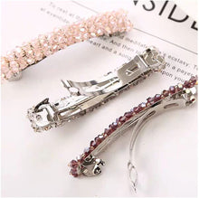 Carica l'immagine nel visualizzatore di Gallery, Fermaglio Capelli Donna con Crystal | 9cm Lunghi Barrette Di Capelli Skinny - Clip Automatica Fermaglio Capelli Grande - Capelli Accessori Crystal Per Le Ragazze Capelli Spessi - 7 Colori Disponibili