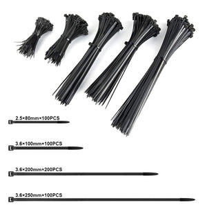 500 Pezzi Fascette stringicavo autobloccanti in nylon,Fascette Plastica per... - Ilgrandebazar