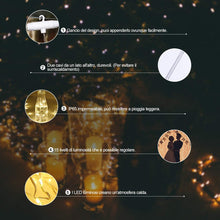 Carica l&#39;immagine nel visualizzatore di Gallery, Tenda Luminosa Natale 3m * 300 LED Luci Impermeabile IP65 con 8... - Ilgrandebazar