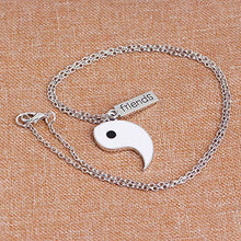 Carica l&#39;immagine nel visualizzatore di Gallery, Ciondolo catena Yin Yang Taichi argento per coppia coppia,2 pezzi collane... - Ilgrandebazar