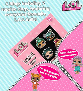 L.O.L. Surprise ! Anello da Bambina, Confezione 6 Anelli per Ragazze con... - Ilgrandebazar