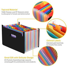 Carica l&#39;immagine nel visualizzatore di Gallery, Amaza Cartella Portadocumenti con Scomparti, Formato A4, 24 Multicolore - Ilgrandebazar