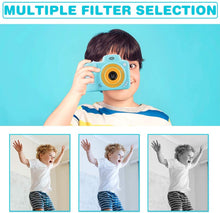 Carica l'immagine nel visualizzatore di Gallery, Qoosea Fotocamera Bambini, Digitale Selfie Macchina Fotografica, Portatile Mini Ricaricabile Digitale per Bambini Videocamera Regali per Ragazze Ragazzi da 3-8 Anni, LCD da 2.4" HD con Scheda SD 32 GB