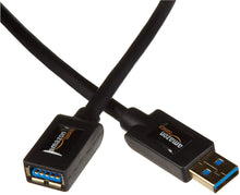 Carica l'immagine nel visualizzatore di Gallery, AmazonBasics - Cavo prolunga USB 3.0 A maschio/A femmina (1 m) - Pacco da 2 - Ilgrandebazar