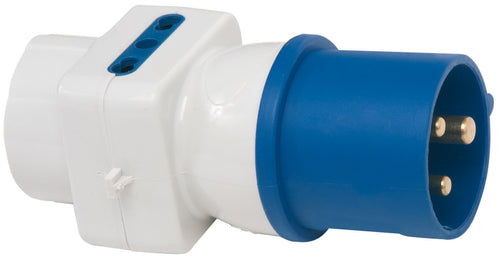 Brennenstuhl 1081562 Adattatore elettriche CEE 3 poli 16A/230 V, spina Bianco - Ilgrandebazar