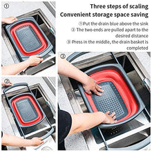 Carica l&#39;immagine nel visualizzatore di Gallery, BAIYI Set di 3 scolapasta Pieghevoli in Silicone, per Cucina, scolare la...