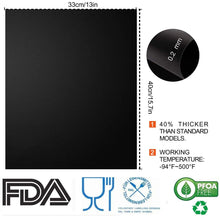 Carica l'immagine nel visualizzatore di Gallery, Tappetino da Barbecue Set di 6 Mat Cottura BBQ Riutilizzabile Antiaderente in Teflon Approvati da LFGB &amp; FDA, Resistenti a Temperatura Alta Adatti per Griglia a Gas Carbone Forno e Griglia Elettrica