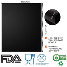 Carica l&#39;immagine nel visualizzatore di Gallery, Tappetino da Barbecue Set di 6 Mat Cottura BBQ Riutilizzabile M, nero - Ilgrandebazar
