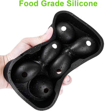 Carica l&#39;immagine nel visualizzatore di Gallery, solawill Stampo Ghiaccio, Stampi per Ghiaccio in Silicone 45 mm Palla di Ghiaccio 50mm Stampo Cubetti Ghiaccio Senza BPA Vaschetta Ghiaccio per Birra Whisky Cocktail Drink Candy Budino Latte Succo